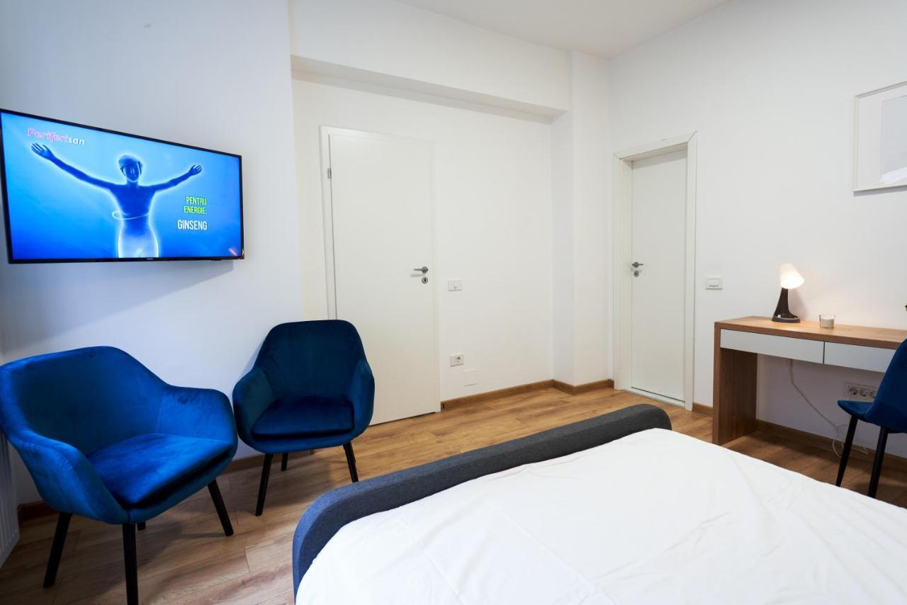 Minimalist Design Apartament In Magheru Bukarest Kültér fotó